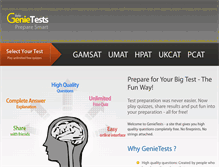 Tablet Screenshot of genietests.com